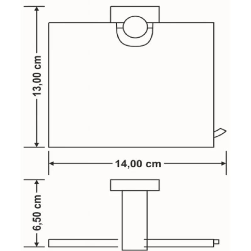 Χαρτοθήκες Μπάνιου Sanco με Καπάκι Tempo M116-14017 Μαύρο ματ