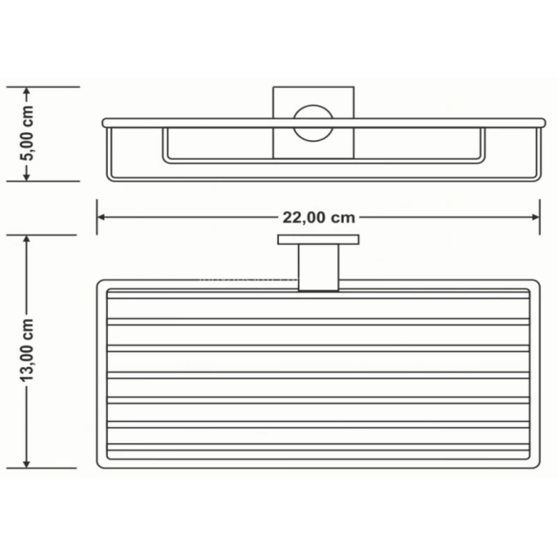 Σπογγοθήκες Μπάνιου Sanco σειρά Tempo M101-14003 Λευκό ματ