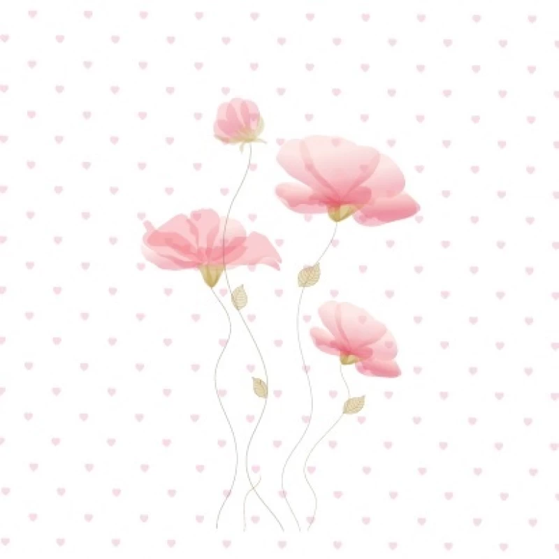 Ρόλερ σκίασης Παιδικά σειρά Ροζ Λουλούδι E123