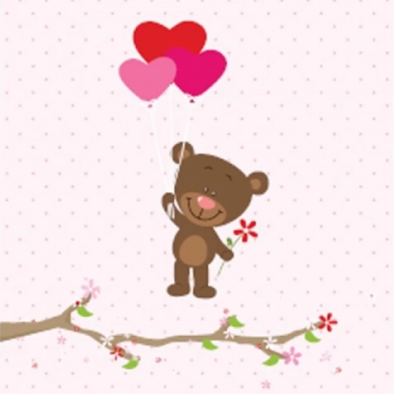 Ρόλερ σκίασης Παιδικά σειρά Αρκουδάκι Καρδιές E125