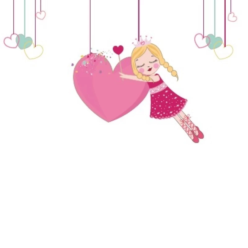 Ρόλερ σκίασης Παιδικά σειρά Κοριτσάκι Καρδιές E323