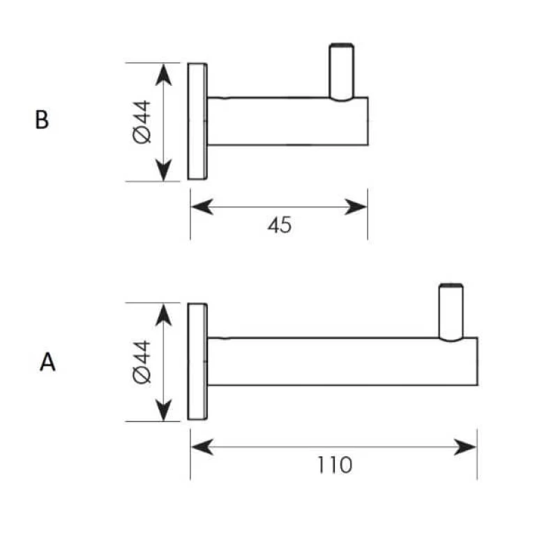 Κρεμάστρες Ρούχων Soft σειρά 0986 Μαύρο ματ (Image 2)
