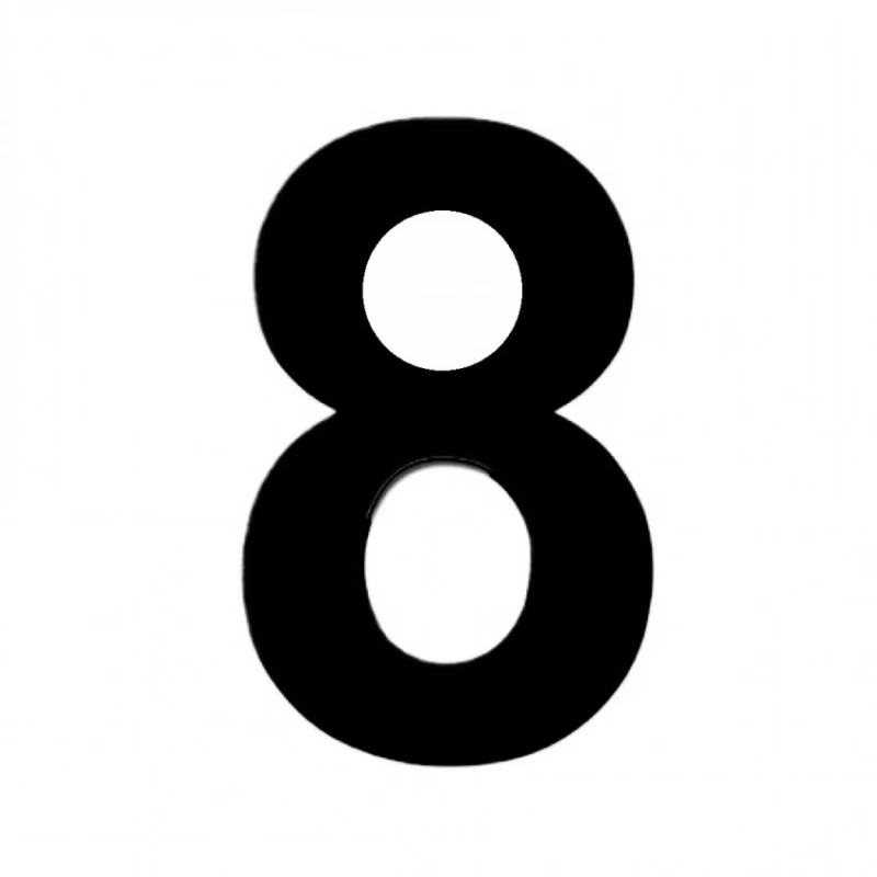 Αριθμοί Κατοικιών Αυτοκόλλητοι Νούμερο 8 σειρά 0932 σε Μαύρο ματ