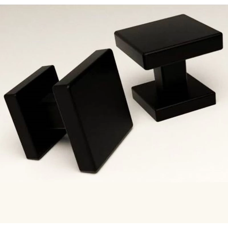 Πόμολα Εξώπορτας Convex σειρά 785 σε Μαύρο ματ (6.2x6.2cm)