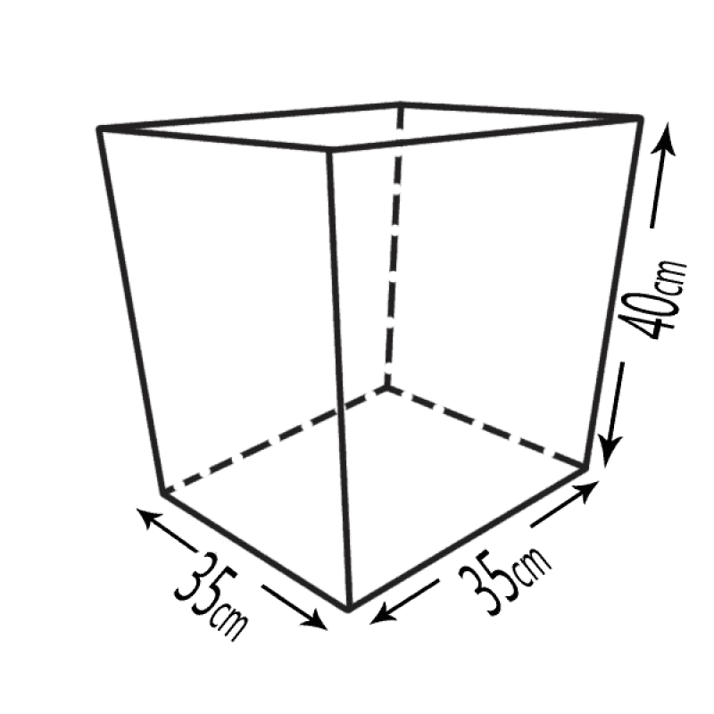 Ξυλοθήκη Κάδος Τετράγωνος σειρά 20-814 σε Χρυσό Αντικέ με ή χωρίς Ρόδες(40x35cm)