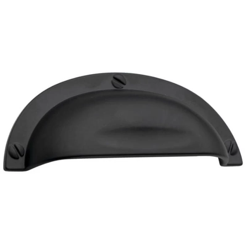 Πόμολα Χούφτες Επίπλων Roline σειρά 0647 Μαύρο ματ (Μήκος 9.5cm) (Image 1)