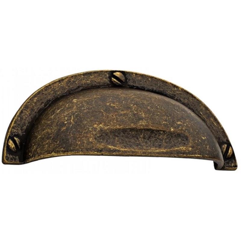 Πόμολα Χούφτες Επίπλων Roline σειρά 0647 Αντικέ (Μήκος 9.5cm) (Image 1)