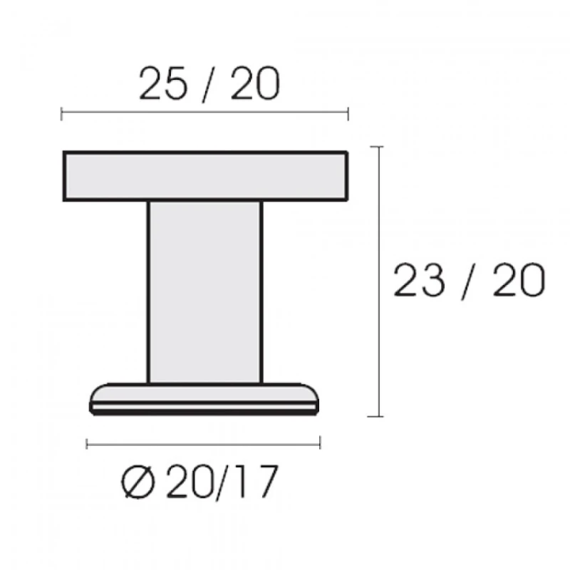 Πόμολα Επίπλων Conset σειρά C471 Νίκελ ματ (σε 2 μεγέθη) (Image 2)