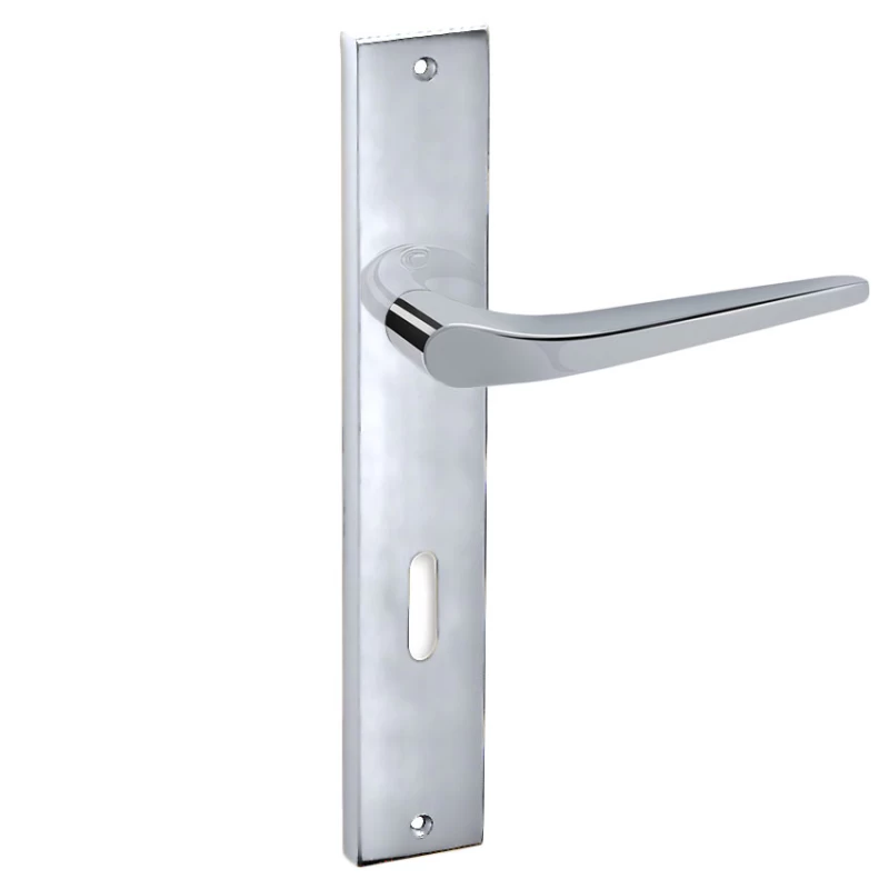 Πόμολα Πόρτας Convex χειρολαβές με πλάκα 1505 Χρώμιο Γυαλιστερό (Image 1)