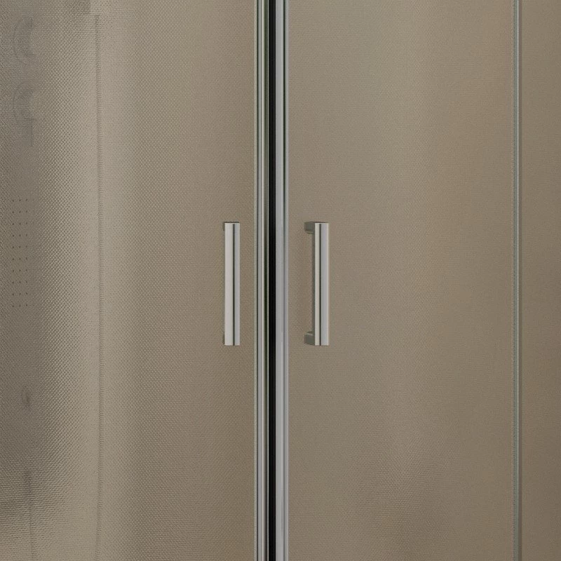 Καμπίνα Ημικυκλική Karag Αμμοβολή με 2 Συρόμενες Πόρτες & 2 Σταθερές σειρά New Flora 200 (σε 2 διαστάσεις με Ύψος 180cm)