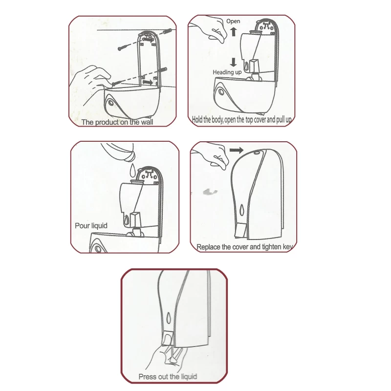 Σαπουνοθήκη 500ML Dispenser Lavor σειρά 18-9052 Λευκό