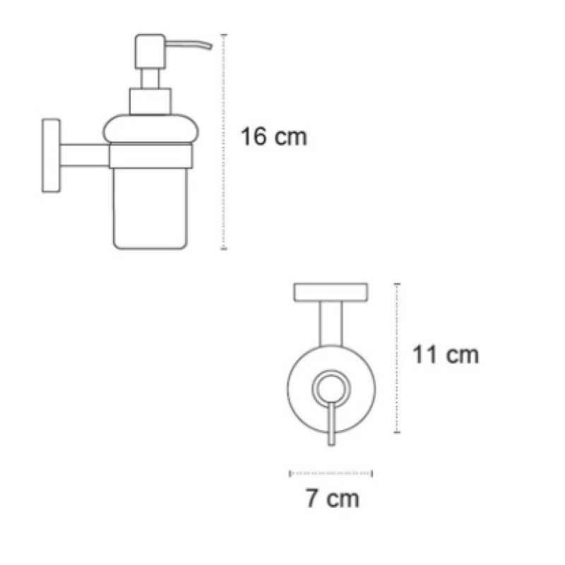 Ντισπένσερ Karag Uno Satine 180199 Inox Ματ (Αυτοκόλλητο ή Βιδωτό) (Image 2)