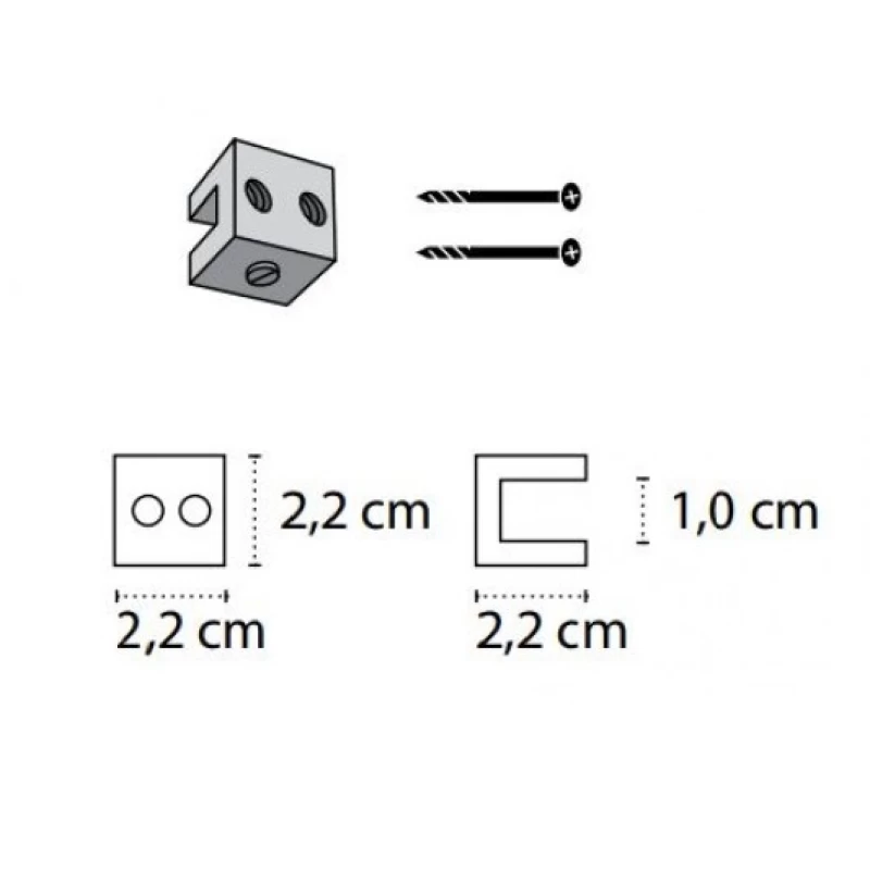 Στήριγμα Τοίχου (2 Τεμάχια) Γυάλινης Εταζέρας Kara Mensole 9011 (σε 4 Χρώματα) (Image 2)