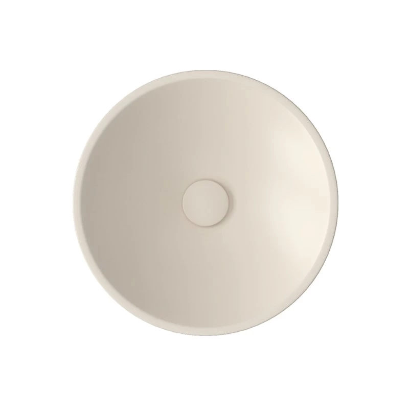 Νιπτήρας Επικαθήμενος Bianco Ceramica Lupo 33010-311 Ματ Ivory (Φ.45cm)