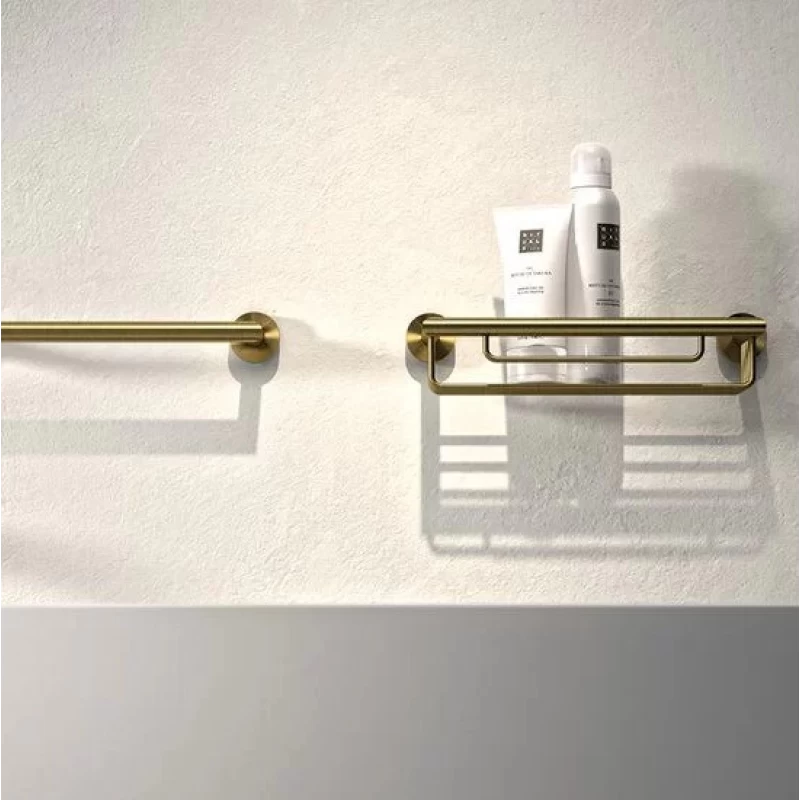 Σπογγοθήκη μπάνιου Geesa Nemox 6514-201 Βουρτσισμένο Χρυσό (34.8x13x8.1cm) (Image 2)