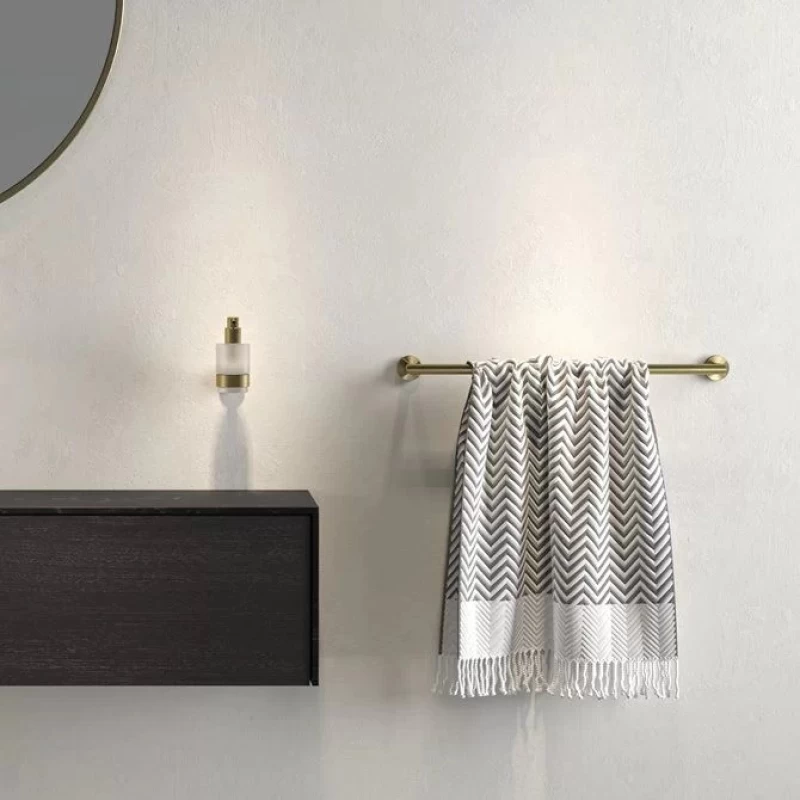 Πετσετοθήκη μπάνιου Geesa Nemox 6507/60-201 Βουρτσισμένο Χρυσό (Μήκος 64.8cm) (Image 2)