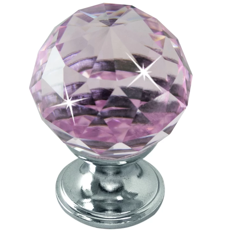 Πόμολα Επίπλων Crystal σειρά 4581 σε Μοβ Κρύσταλλο