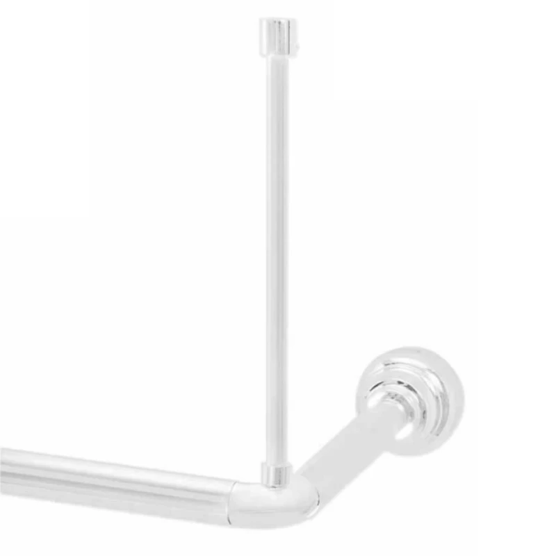 Στήριγμα Οροφής Για Γωνιακό Βραχίονα Μπάνιου σειρά 0021 Λευκό ( 60cm)