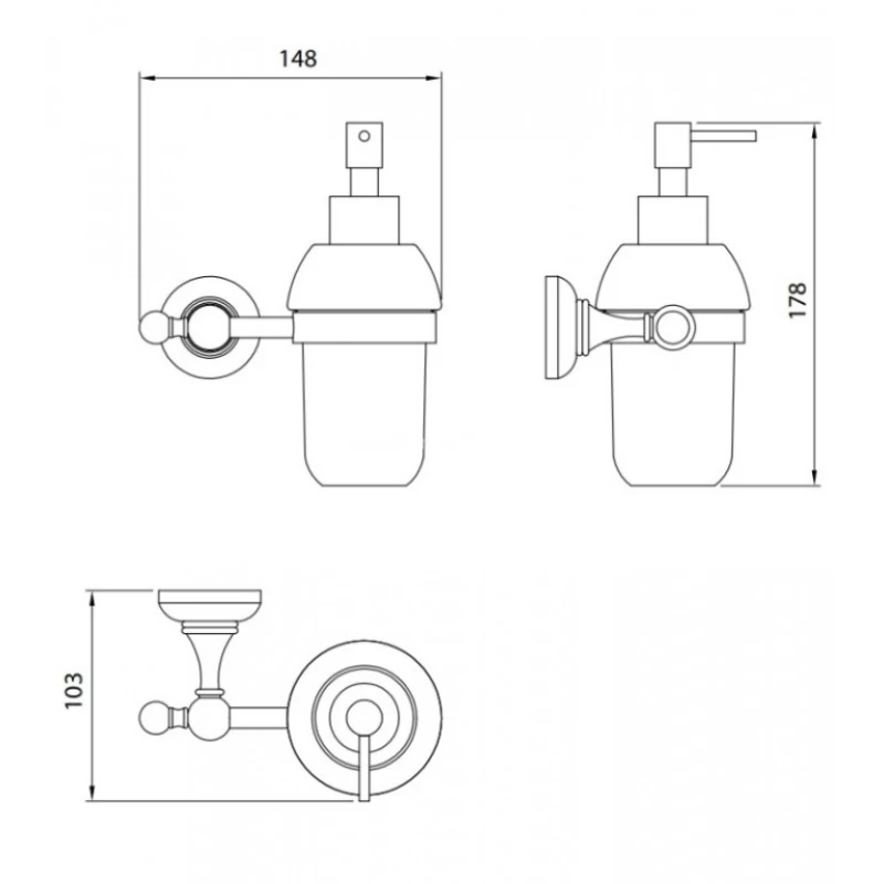 Ντισπένσερ μπάνιου Performa Victoria 624-100 Χρώμιο (Image 2)