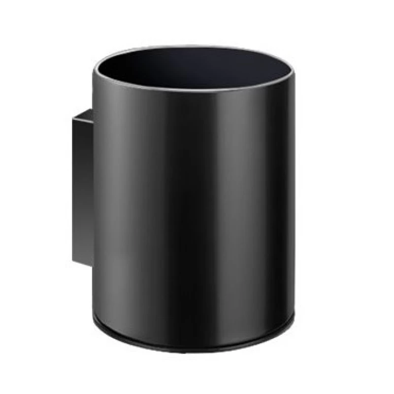 Ποτηροθήκες Μπάνιου Sanco σειρά 91156 Μαύρο Ματ (9.5x10cm)