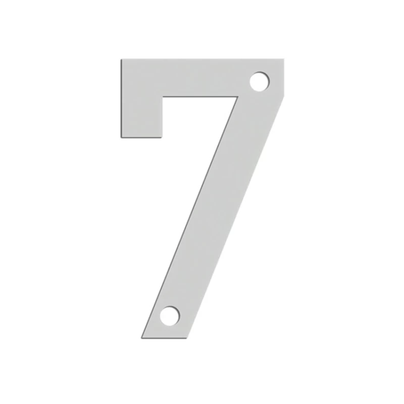 Αριθμοί Κατοικιών Νούμερο 7 σειρά 123L σε Ανοξείδωτο ματ (9cm)
