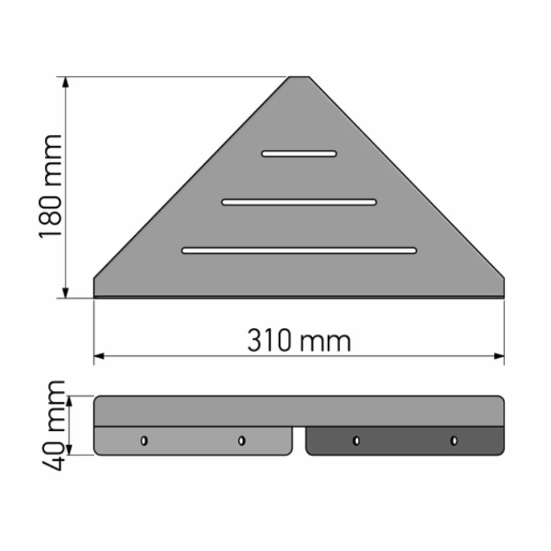 Σπογγοθήκη Sanco σειρά 0345-A90 σε Inox (31x18x4cm)