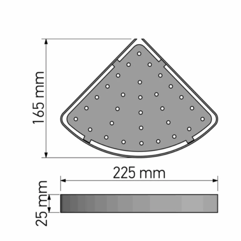 Σπογγοθήκη Sanco σειρά 0347-A03 σε Χρωμέ (22.5x16.5x2.5cm)