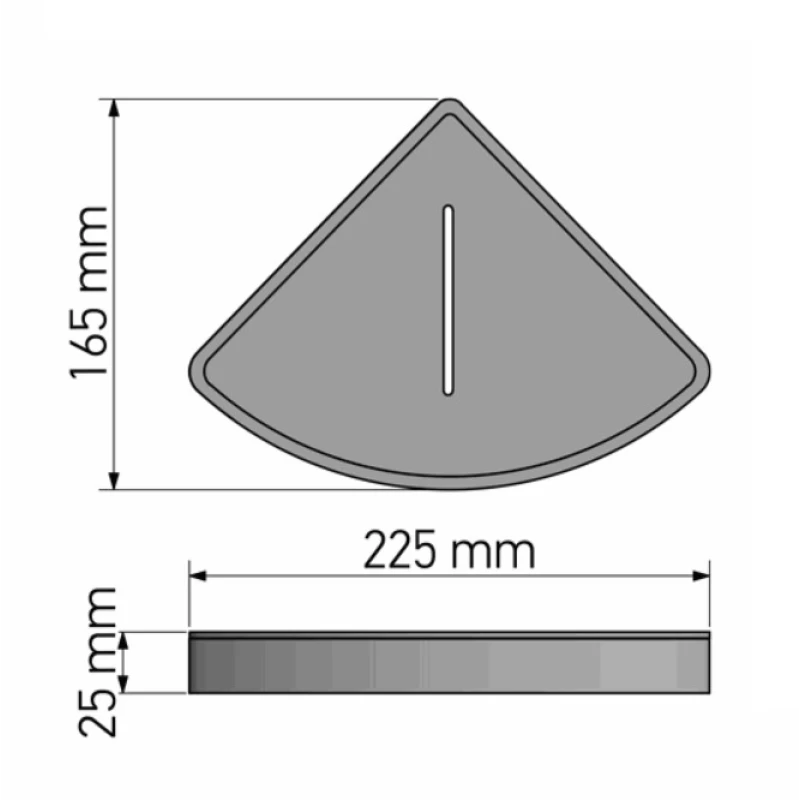 Σπογγοθήκη Sanco σειρά 0349-A03 σε Χρωμέ (22.5x16.5x2.5cm)