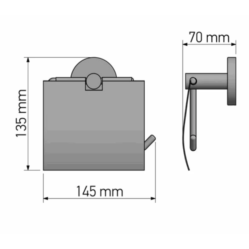 Χαρτοθήκες Μπάνιου Sanco σειρά Ergon Project 25917-M25 Μπρονζέ (Image 2)