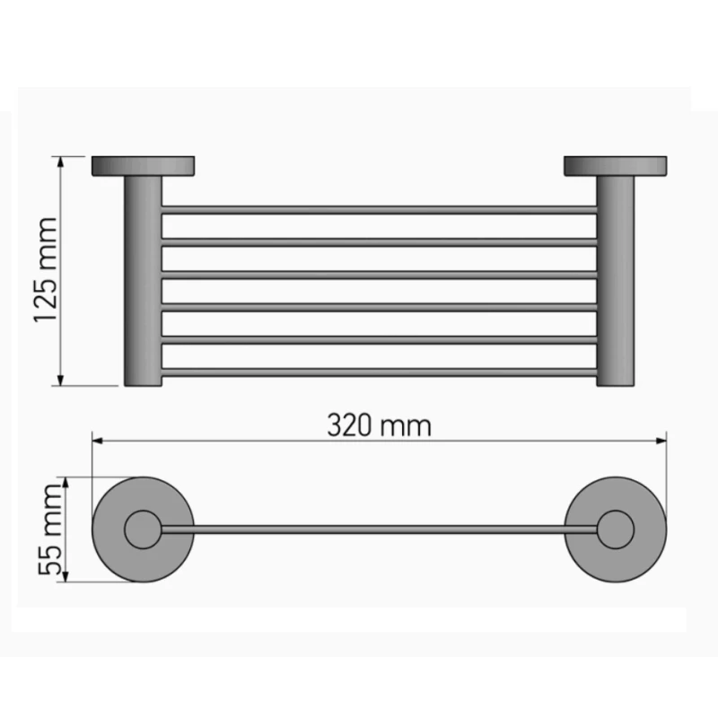 Σπογγοθήκη Sanco σειρά Ergon Project 25943-A05 Χρυσό 24 Καράτια (Μήκος 32cm) (Image 2)