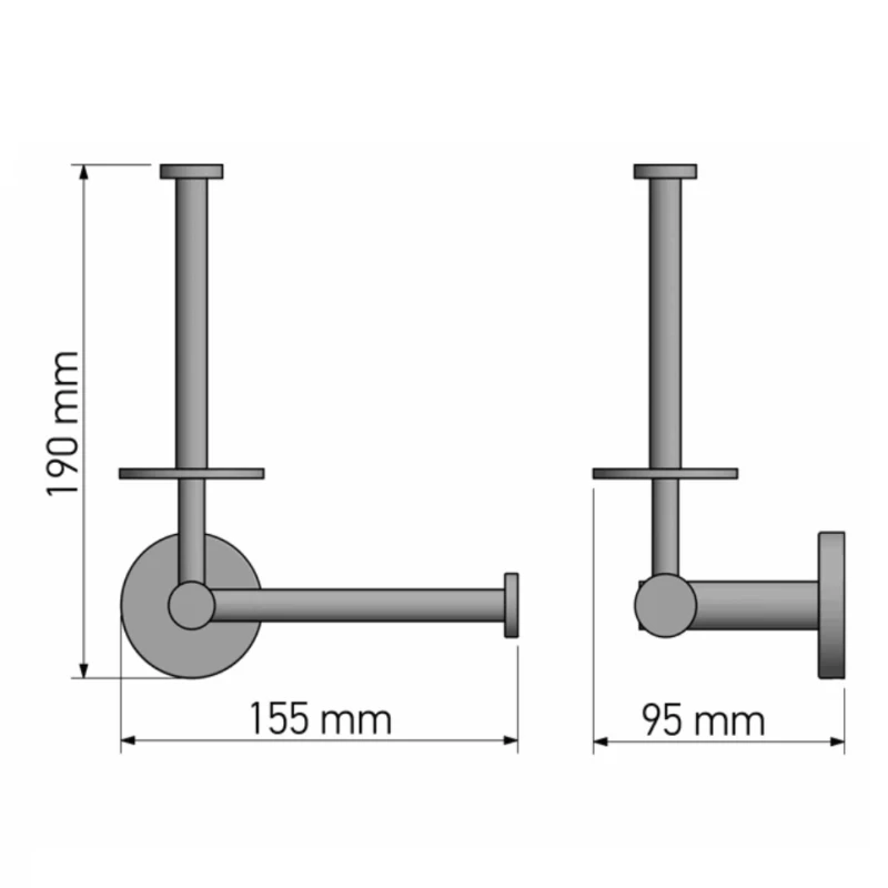 Χαρτοθήκες Μπάνιου Sanco σειρά Ergon Project 25986-A05 Χρυσό 24 Καράτια (Image 2)