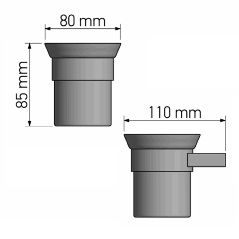 Ποτηροθήκες Μπάνιου Sanco σειρά Academia 21801-DM25 Dark Bronze (Image 2)