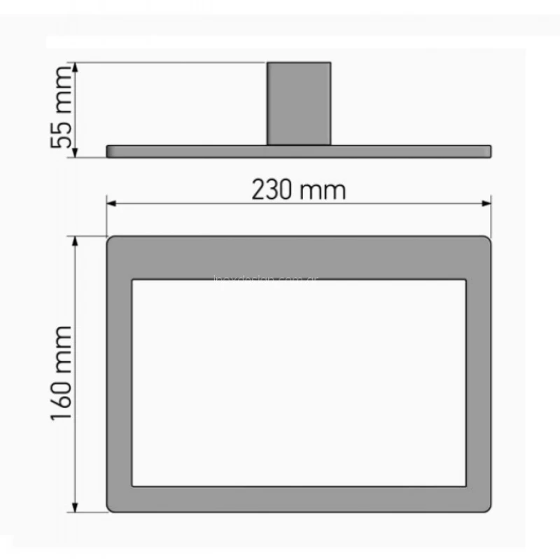 Κρίκοι Μπάνιου Sanco σειρά Allegory 25629-ΑΒ12-Μ116 Μαύρο Χρυσό Ματ (Image 2)