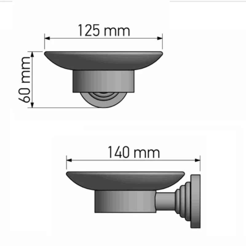 Σαπουνοθήκη Μπάνιου Sanco σειρά Vintage 120502-A75 Wenge (Image 2)