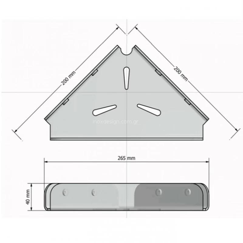 Σπογγοθήκες Μπάνιου Sanco σειρά Avaton 120143 Ανθρακί (26.5x20cm) (Image 2)