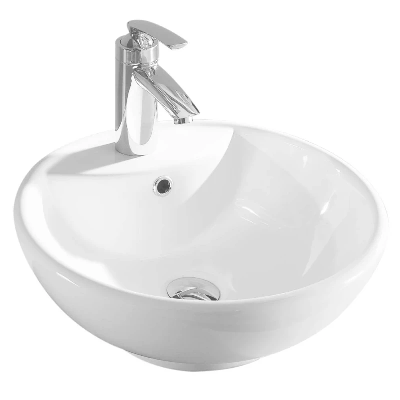 Νιπτήρας Επικαθήμενος Ceramita σειρά F347 Λευκό (Φ.45cm) (Image 1)