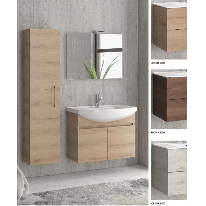 Έπιπλο με 2 Ντουλάπια Karag New Bianna 80/1 σε 3 Αποχρώσεις (77x35cm) (Image 1)