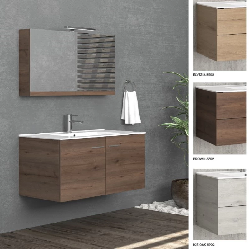 Έπιπλο με 2 Ντουλάπια Karag σειρά New Bitola 90/1 σε 3 Αποχρώσεις (89x45cm) (Image 1)