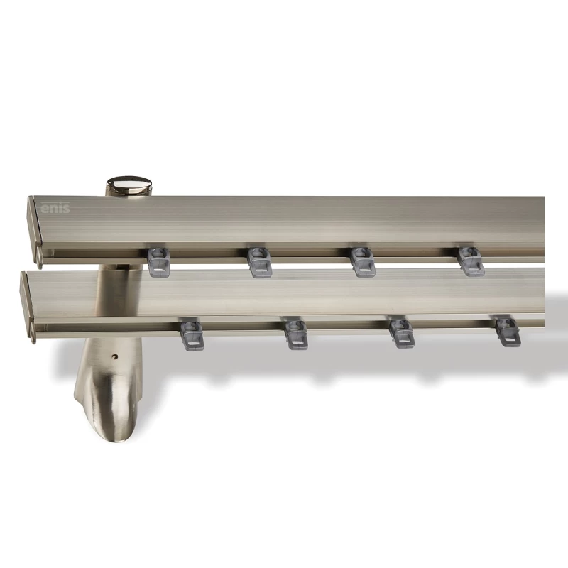 Κουρτινόξυλα Σιδηρόδρομοι Domus PF Set σειρά 1687-3 σε Νίκελ Ματ (Image 1)