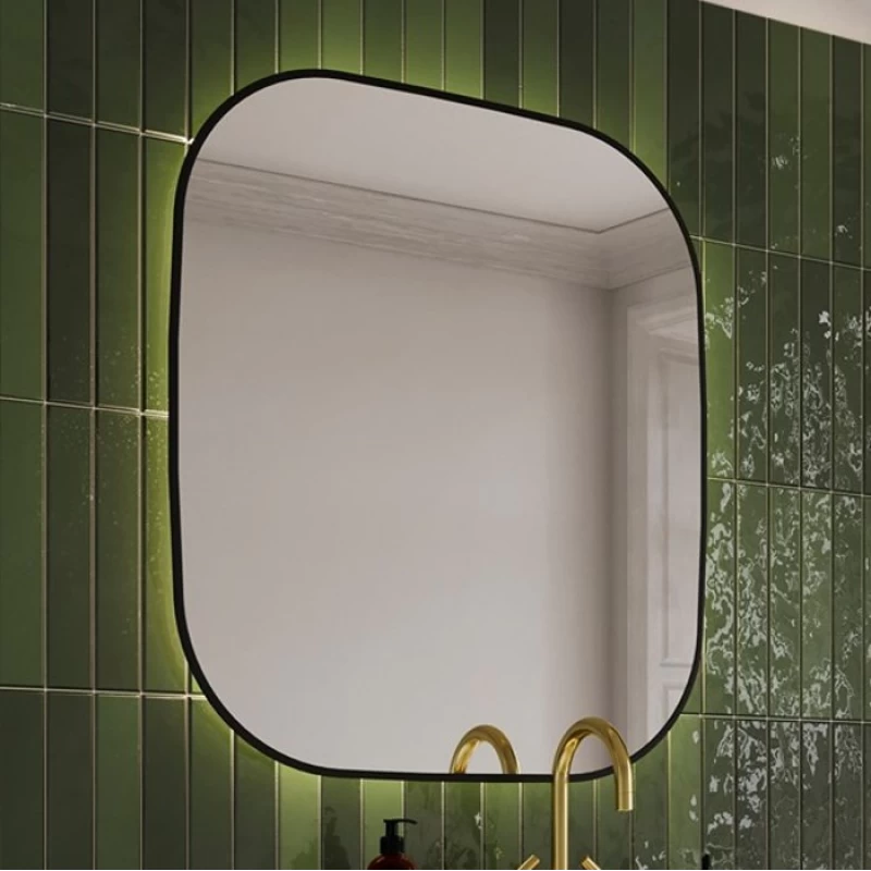 Καθρέπτης με Led & Μαύρο Πλαίσιο Karag Sharon 6070 (60x70cm)